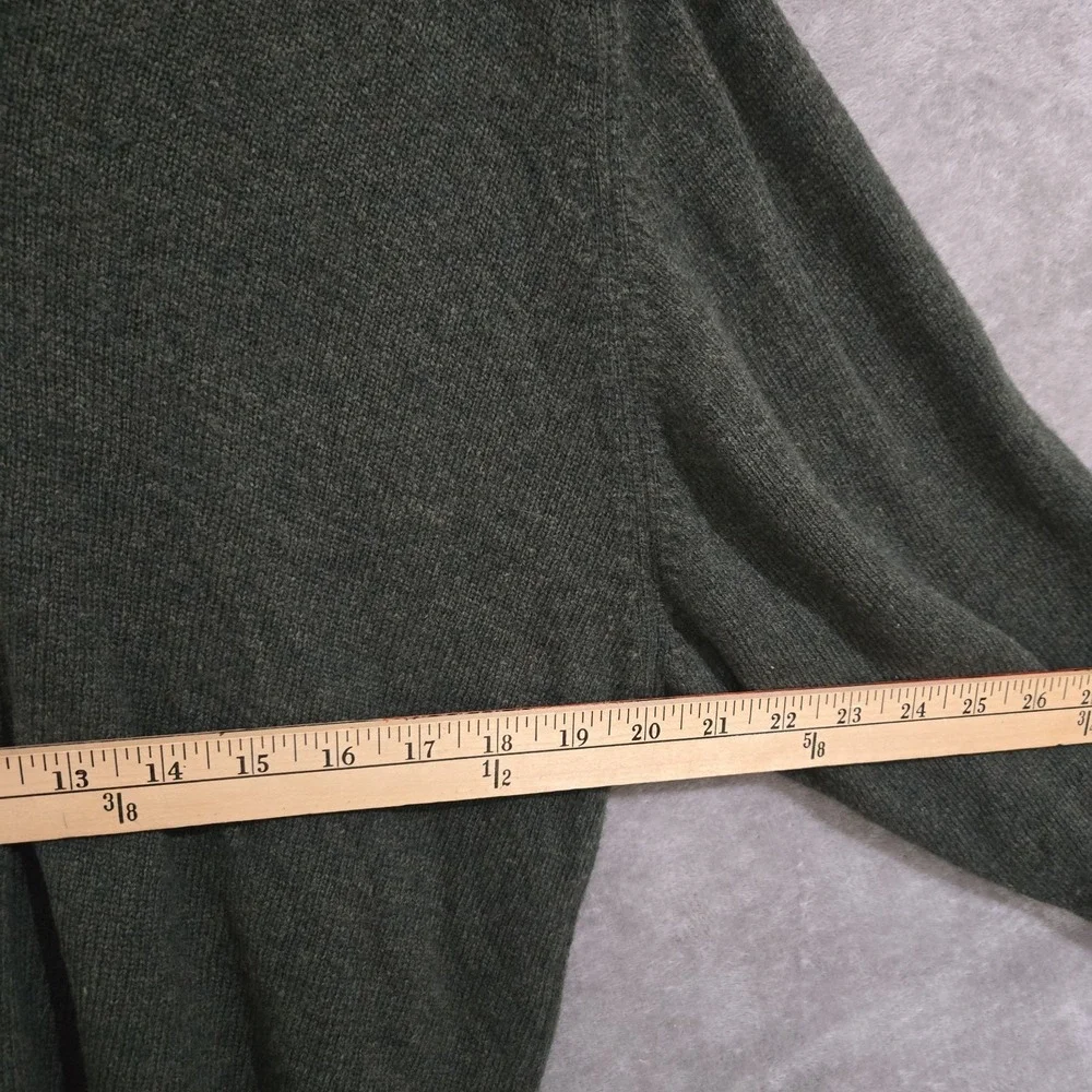 Club Room Mens Large Lambs‎ Wool Sweater Olive Gorp Old Money Heritage Corporate